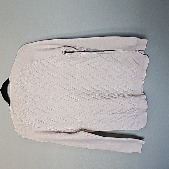 Cyrus Preppy Basket Weave Neutral sweater medium - Picture 7 of 7